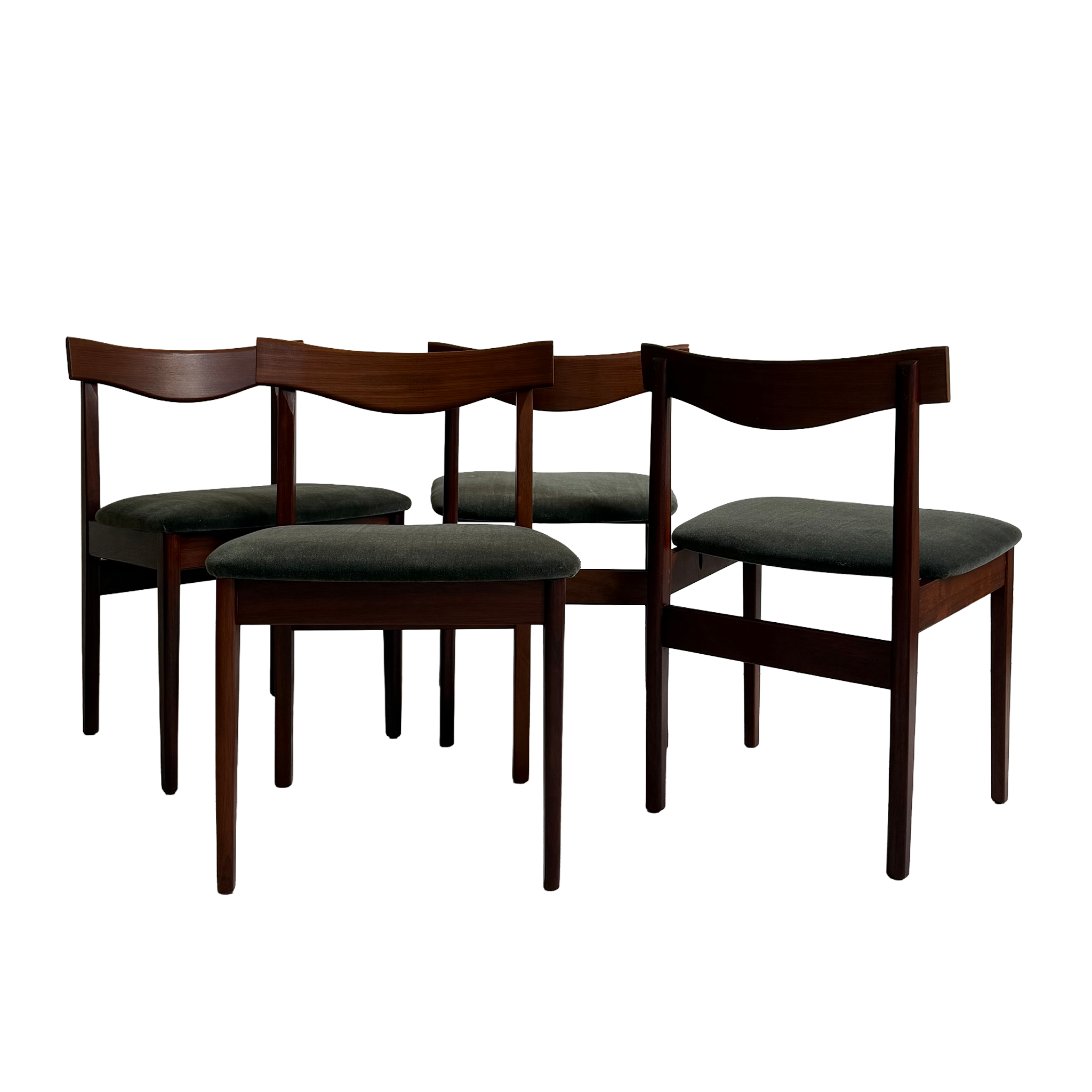 4x Mid-Century Teak Dining Chairs