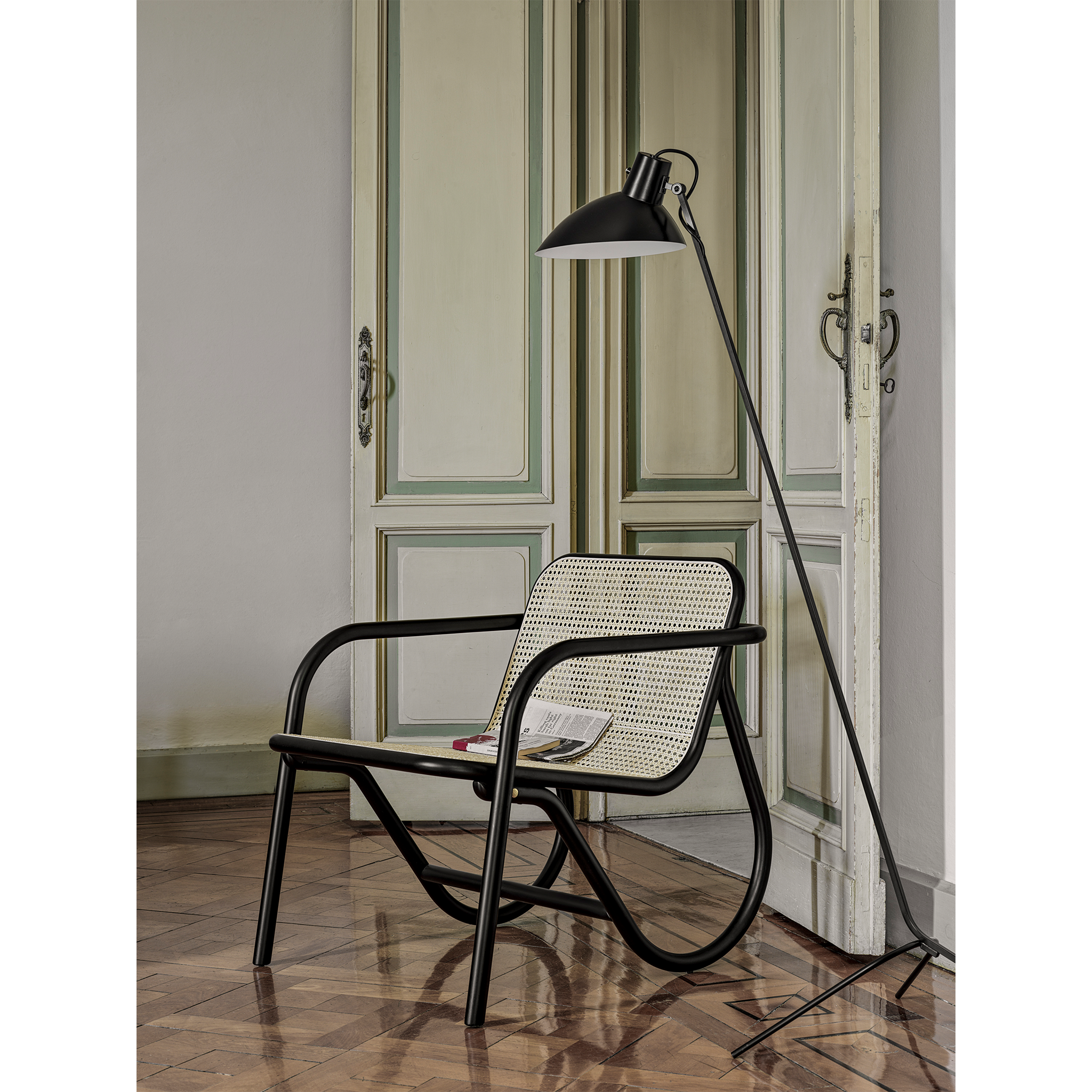 Lounge Chair N. 200 | Woven Cane