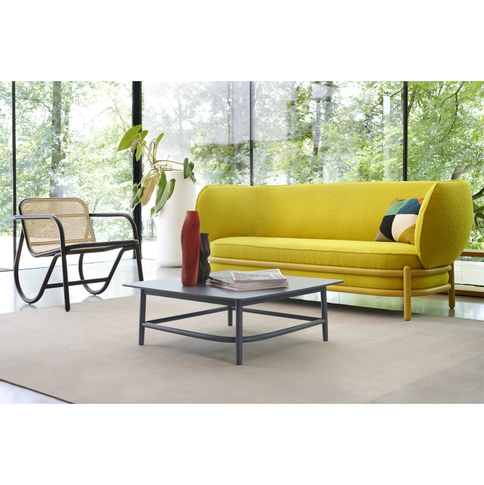 Lounge Chair N. 200 | Woven Cane