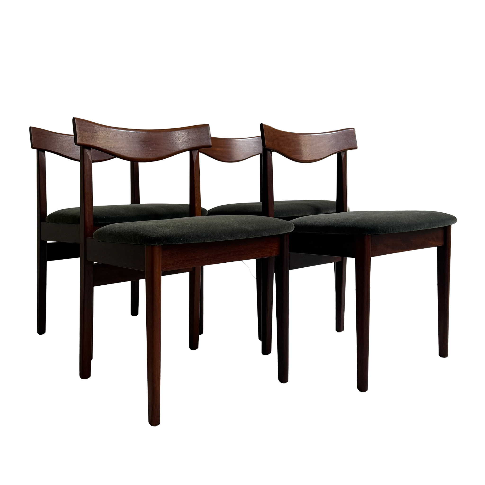 4x Mid-Century Teak Dining Chairs