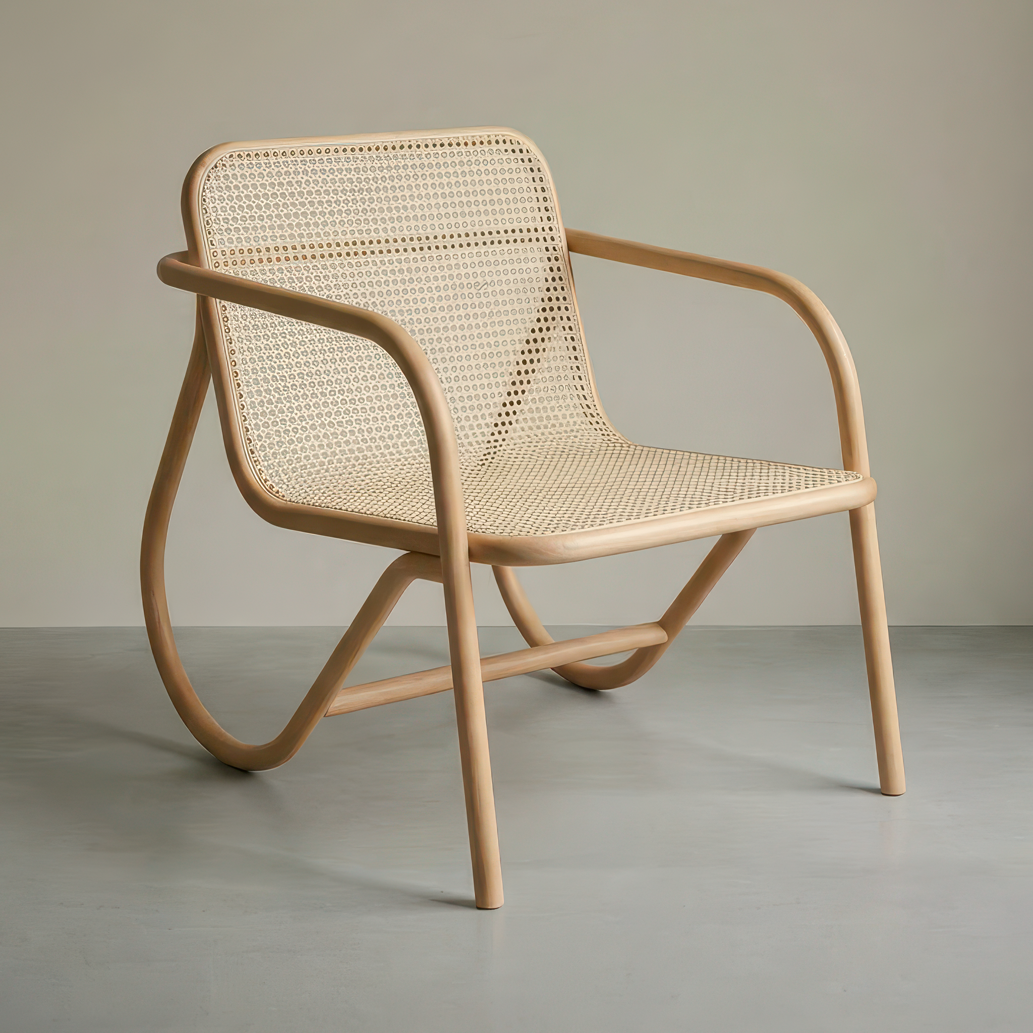 Lounge Chair N. 200 | Woven Cane