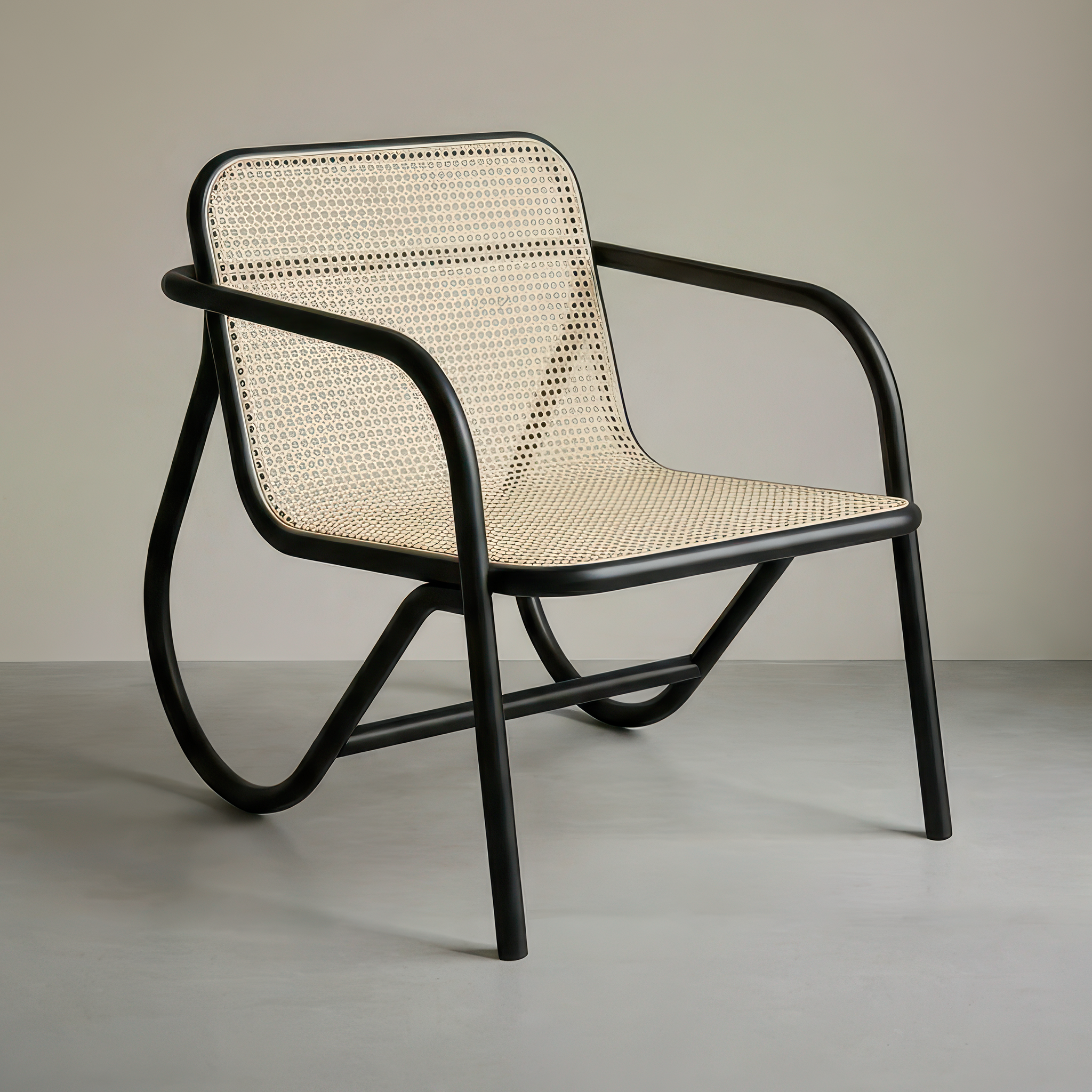 Lounge Chair N. 200 | Woven Cane